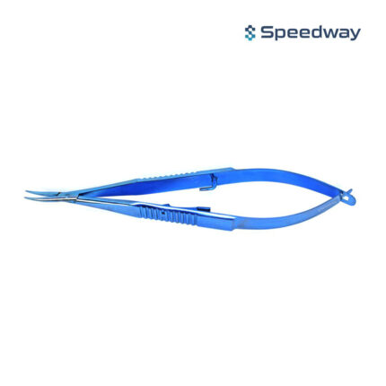 Castroviejo Needle Holder Short Body Curved with Lock Titanum